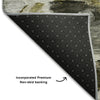 Piper Looms Mayfield Abstract AMF1075 Granite Machine Washable Area Rug Backing Image