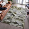 Piper Looms Mayfield Abstract AMF1075 Granite Machine Washable Area Rug Lifestyle Image Feature