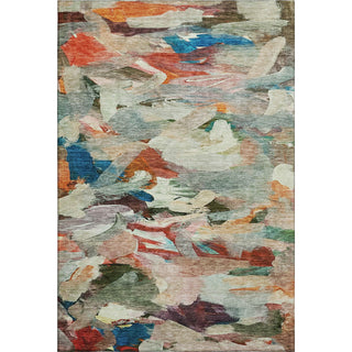 Piper Looms Mayfield Abstract AMF1075 Green Machine Washable Area Rug main image