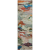 Piper Looms Mayfield Abstract AMF1075 Green Machine Washable Area Rug Runner Main Image