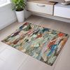 Piper Looms Mayfield Abstract AMF1075 Green Machine Washable Area Rug Scatter Lifestyle Image Feature
