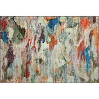 Piper Looms Mayfield Abstract AMF1075 Green Machine Washable Area Rug Scatter Main Image