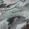 Piper Looms Mayfield Abstract AMF1075 Teal Machine Washable Area Rug Swatch Image