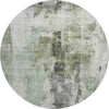 Piper Looms Mayfield Abstract AMF1076 Mint Machine Washable Area Rug Round Main Image
