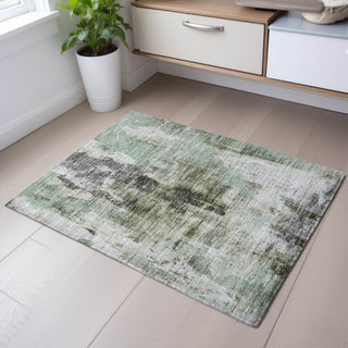 Piper Looms Mayfield Abstract AMF1076 Mint Machine Washable Area Rug Scatter Lifestyle Image Feature