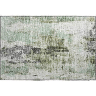 Piper Looms Mayfield Abstract AMF1076 Mint Machine Washable Area Rug Scatter Main Image
