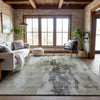 Piper Looms Mayfield Abstract AMF1076 Taupe Machine Washable Area Rug Lifestyle Image Feature