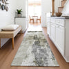 Piper Looms Mayfield Abstract AMF1076 Taupe Machine Washable Area Rug Runner Lifestyle Image Feature
