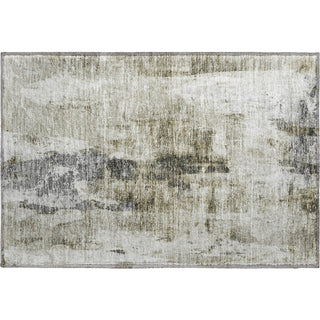 Piper Looms Mayfield Abstract AMF1076 Taupe Machine Washable Area Rug Scatter Main Image