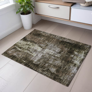 Piper Looms Mayfield Modern AMF1077 Brown Machine Washable Area Rug Scatter Lifestyle Image Feature