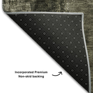 Piper Looms Mayfield Modern AMF1077 Charcoal Machine Washable Area Rug Backing Image