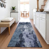 Piper Looms Mayfield Modern AMF1077 Navy Machine Washable Area Rug Runner Lifestyle Image Feature