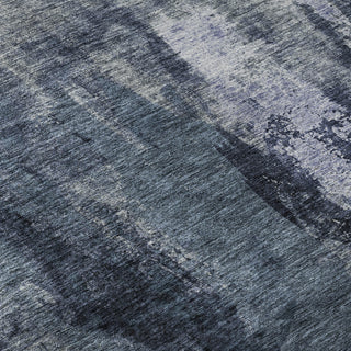 Piper Looms Mayfield Modern AMF1077 Navy Machine Washable Area Rug Swatch Image