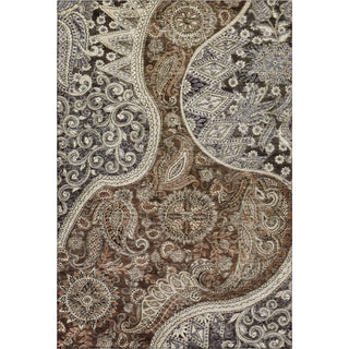 Piper Looms Mayfield Swirl AMF1078 Brown Machine Washable Area Rug main image