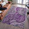 Piper Looms Mayfield Swirl AMF1078 Purple Machine Washable Area Rug Lifestyle Image Feature