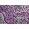 Piper Looms Mayfield Swirl AMF1078 Purple Machine Washable Area Rug Scatter Main Image