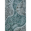 Piper Looms Mayfield Swirl AMF1078 Teal Machine Washable Area Rug main image