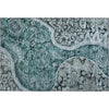 Piper Looms Mayfield Swirl AMF1078 Teal Machine Washable Area Rug Scatter Main Image