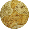 Piper Looms Mayfield Swirl AMF1078 Terracotta Machine Washable Area Rug Round Main Image