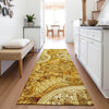 Piper Looms Mayfield Swirl AMF1078 Terracotta Machine Washable Area Rug Runner Lifestyle Image Feature