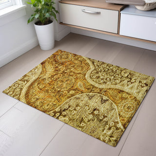 Piper Looms Mayfield Swirl AMF1078 Terracotta Machine Washable Area Rug Scatter Lifestyle Image Feature