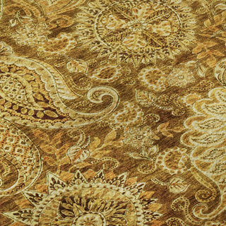 Piper Looms Mayfield Swirl AMF1078 Terracotta Machine Washable Area Rug Swatch Image
