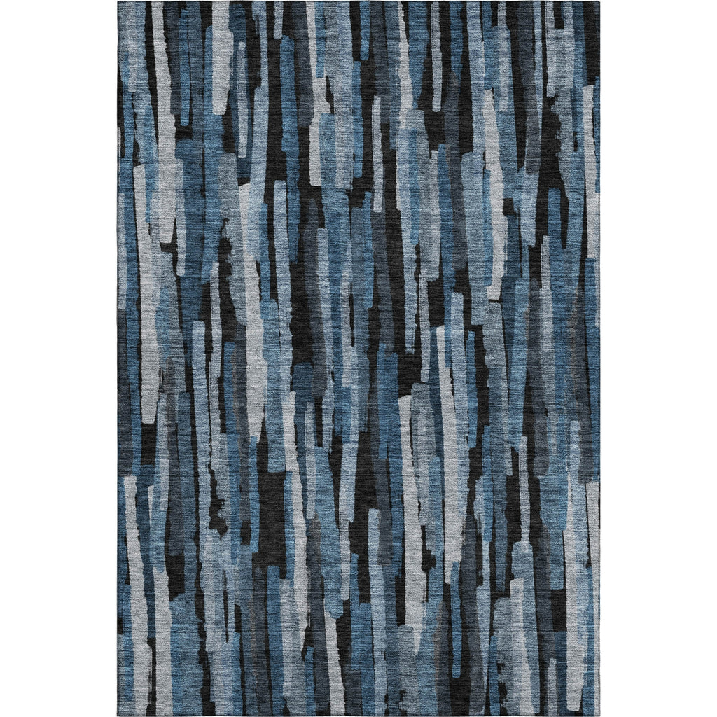 Piper Looms Mayfield Stripes AMF1079 Blue Machine Washable Area Rug main image