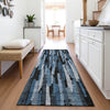 Piper Looms Mayfield Stripes AMF1079 Blue Machine Washable Area Rug Runner Lifestyle Image Feature