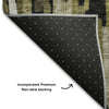 Piper Looms Mayfield Stripes AMF1079 Brown Machine Washable Area Rug Backing Image