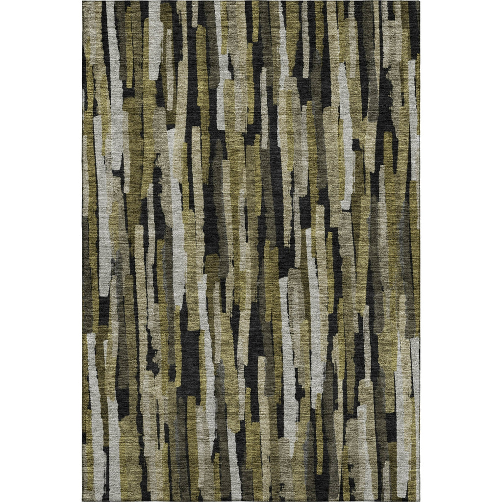 Piper Looms Mayfield Stripes AMF1079 Brown Machine Washable Area Rug main image