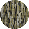 Piper Looms Mayfield Stripes AMF1079 Brown Machine Washable Area Rug Round Main Image