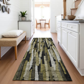 Piper Looms Mayfield Stripes AMF1079 Brown Machine Washable Area Rug Runner Lifestyle Image Feature