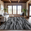 Piper Looms Mayfield Stripes AMF1079 Gray Machine Washable Area Rug Lifestyle Image Feature