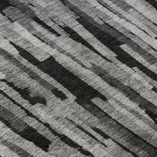 Piper Looms Mayfield Stripes AMF1079 Gray Machine Washable Area Rug Swatch Image