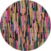 Piper Looms Mayfield Stripes AMF1079 Pink Machine Washable Area Rug Round Main Image