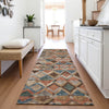 Piper Looms Mayfield Geometric AMF1080 Brown Machine Washable Area Rug Runner Lifestyle Image Feature