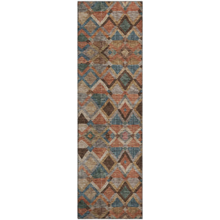 Piper Looms Mayfield Geometric AMF1080 Brown Machine Washable Area Rug Runner Main Image