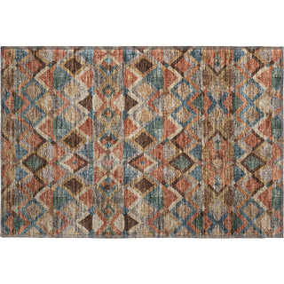 Piper Looms Mayfield Geometric AMF1080 Brown Machine Washable Area Rug Scatter Main Image