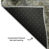 Piper Looms Mayfield Geometric AMF1080 Gray Machine Washable Area Rug Backing Image