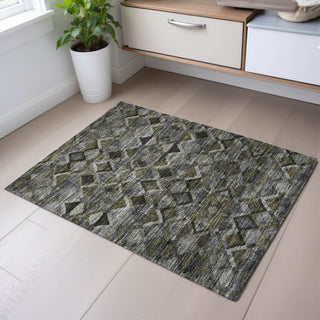 Piper Looms Mayfield Geometric AMF1080 Gray Machine Washable Area Rug Scatter Lifestyle Image Feature