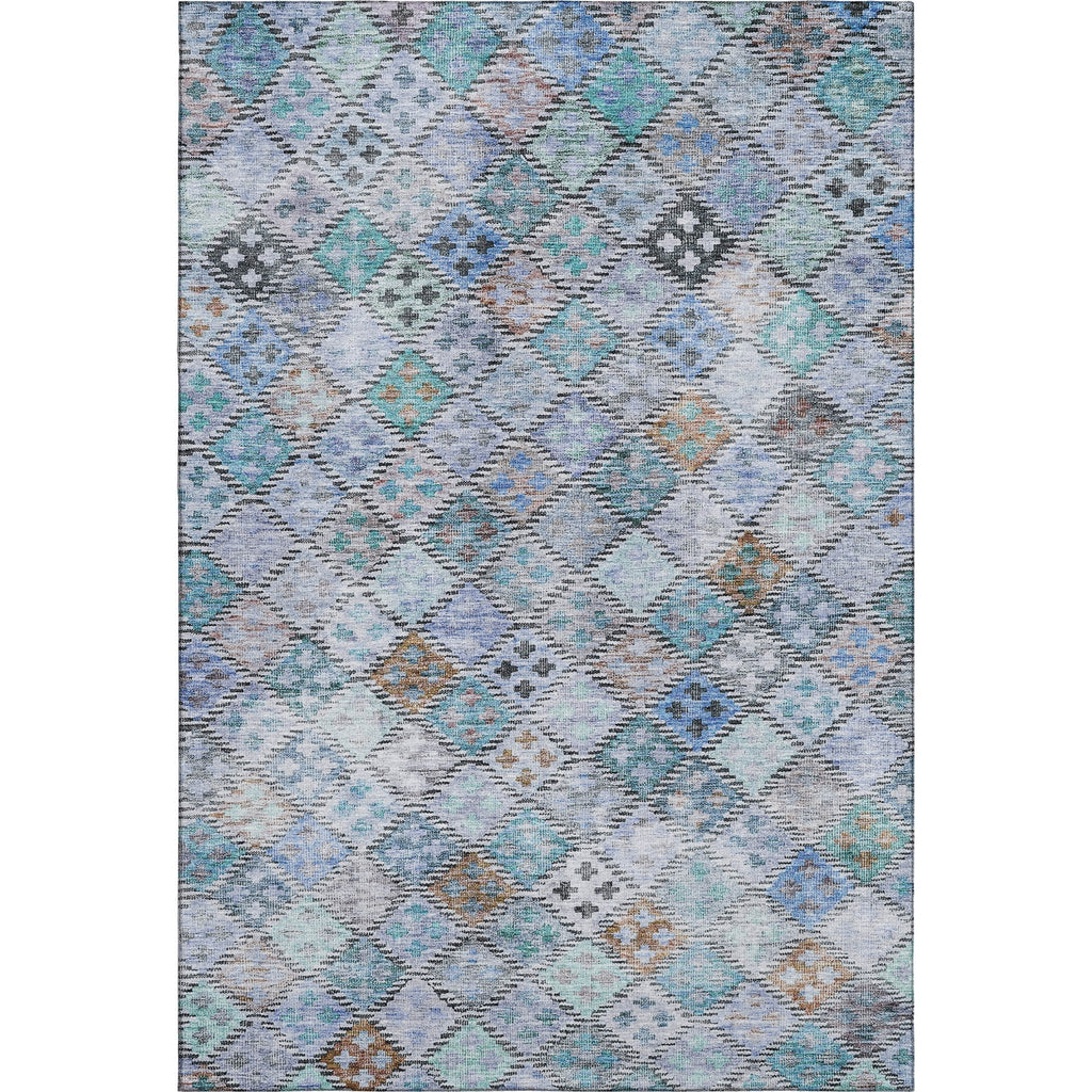Piper Looms Mayfield Geometric AMF1081 Blue Machine Washable Area Rug main image