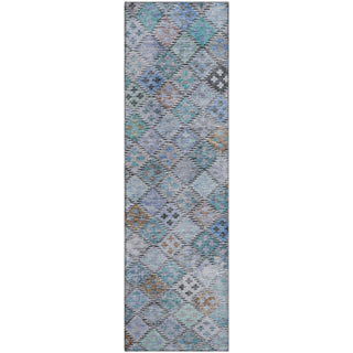 Piper Looms Mayfield Geometric AMF1081 Blue Machine Washable Area Rug Runner Main Image