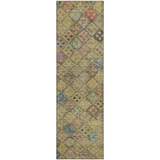 Piper Looms Mayfield Geometric AMF1081 Gold Machine Washable Area Rug Runner Main Image