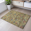 Piper Looms Mayfield Geometric AMF1081 Gold Machine Washable Area Rug Scatter Lifestyle Image Feature