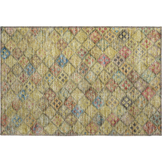 Piper Looms Mayfield Geometric AMF1081 Gold Machine Washable Area Rug Scatter Main Image