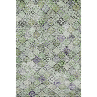 Piper Looms Mayfield Geometric AMF1081 Green Machine Washable Area Rug main image