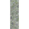 Piper Looms Mayfield Geometric AMF1081 Green Machine Washable Area Rug Runner Main Image