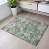 Piper Looms Mayfield Geometric AMF1081 Green Machine Washable Area Rug Scatter Lifestyle Image Feature