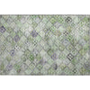 Piper Looms Mayfield Geometric AMF1081 Green Machine Washable Area Rug Scatter Main Image