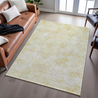 Piper Looms Mayfield Geometric AMF1081 Linen Machine Washable Area Rug Lifestyle Image Feature